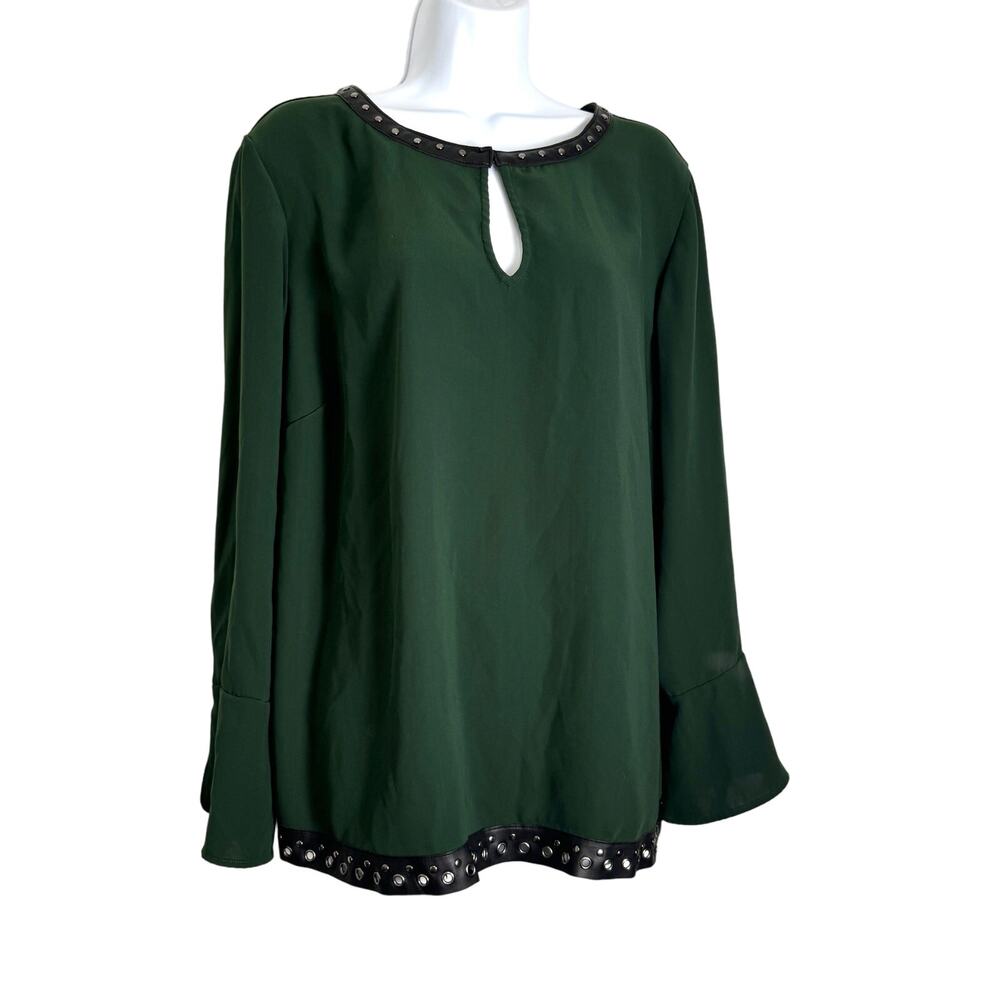 Rebel Wilson X Angels Goth y2k Women's Studded Keyhole Top Plus Sz 1X Romantic
